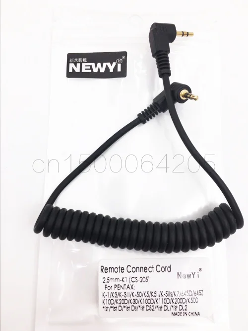 2.5Mm-K1 Shutter Cavo Di Uscita Per Pentax Cs-205 K3 K5 K50 K10 K20 K30 K100 K110D K200D K500 Nx10 Nx100 Fotocamere Compatibili
