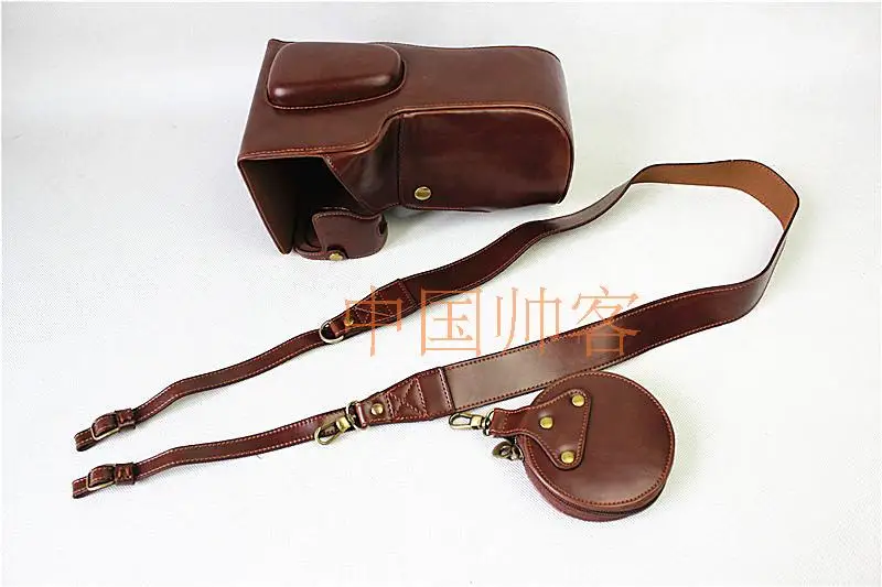 Borsa Per Custodia In Pelle Pu Deluxe Edition Per Pentax K1 (Obiettivo 24-70) Con Apertura Batteria