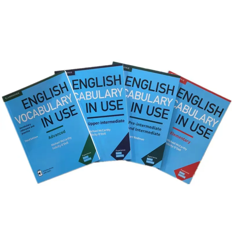 4 Libri Libro Di Vocabolario Inglese Di Cambridge Vocabolario Inglese In Uso Enciclopedia Di Arte Dell'Artefatto Di Apprendimento Dell'Inglese