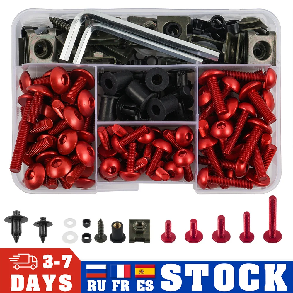 190 Pz M5 M6 Bulloni Carenatura Completi Vite Cnc Per Honda Honda Cbr600Rr Cbr1000Rr Cbr 600 F2 F3 F4 Cbr 600 Rr Cbr 1000 Rr