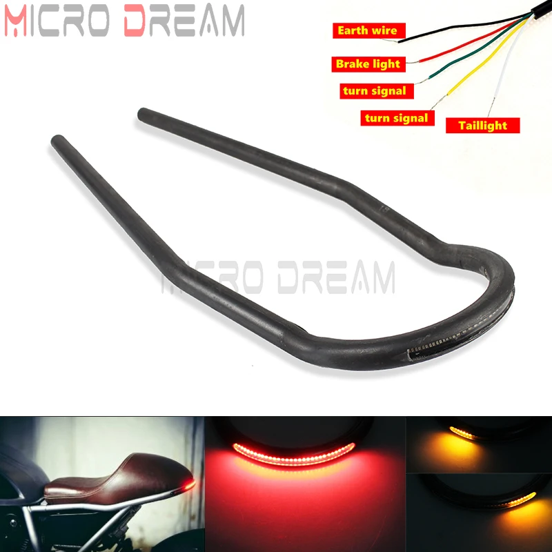 Motorcycle End Brat Style Seat Frame Hoop Loop Cafe Racer For Suzuki Yamaha Kawasaki Bobber Chopper Tracker Scrambler R90 R80