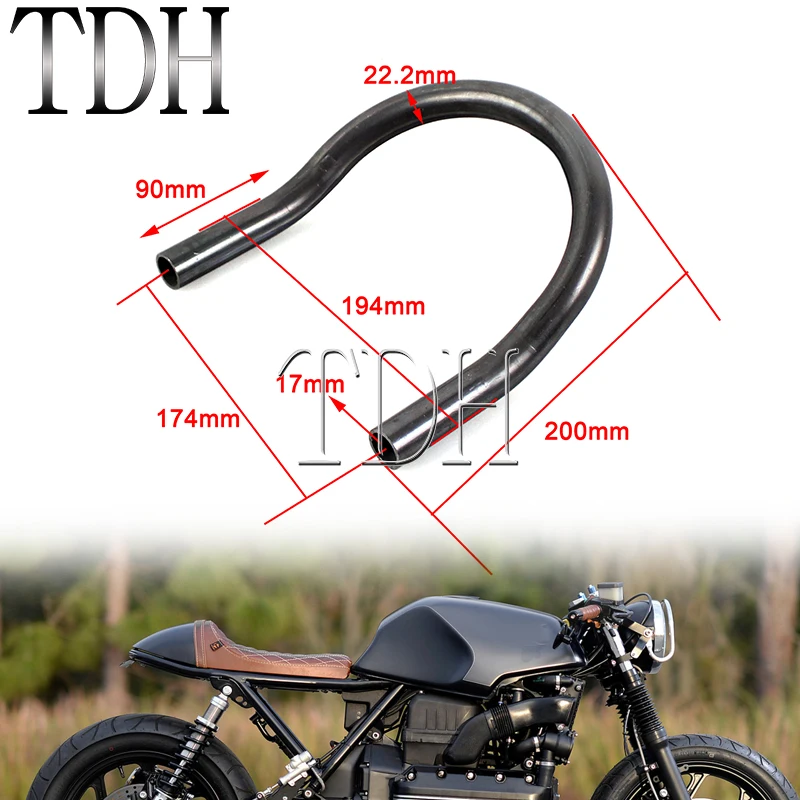 22Mm 25Mm Tubo Luce Freno Cafe Racer Seat Hoops Loop Frame Per Yamaha Honda Kawasaki Suzuki Cc Tracker Chopper Bobber Scrambler