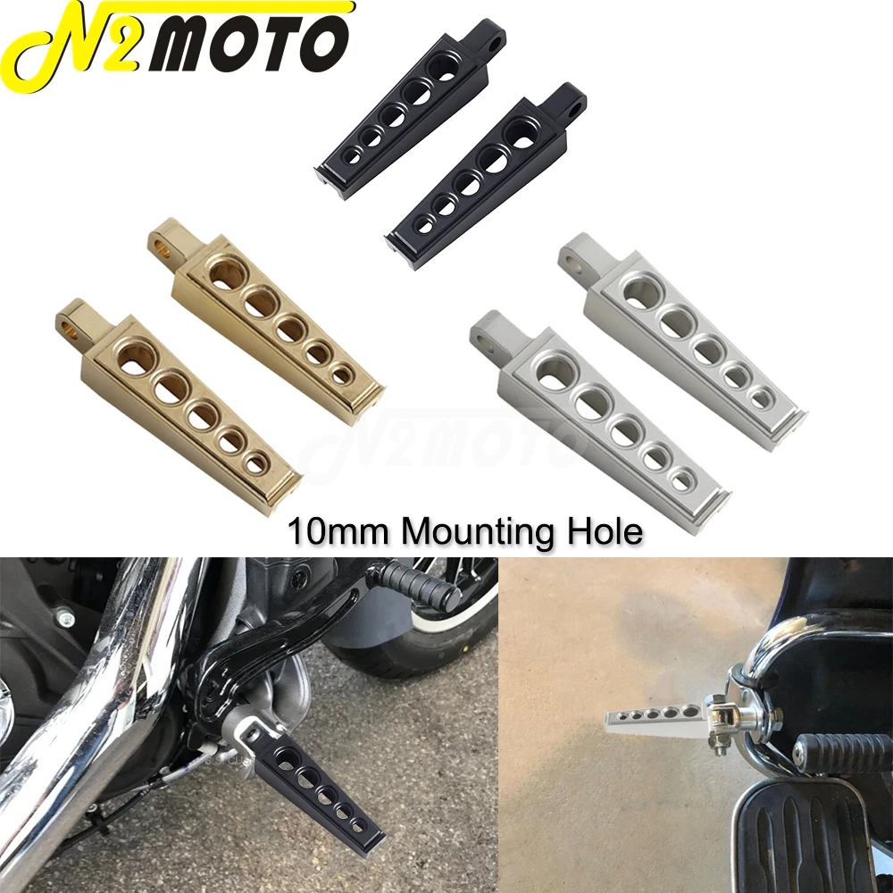 Passeggero Rider Highway Pedane Poggiapiedi 10Mm Per Harley Honda Suzuki Yamaha Bmw Chopper Bobber Scrambler Pedane Pedali