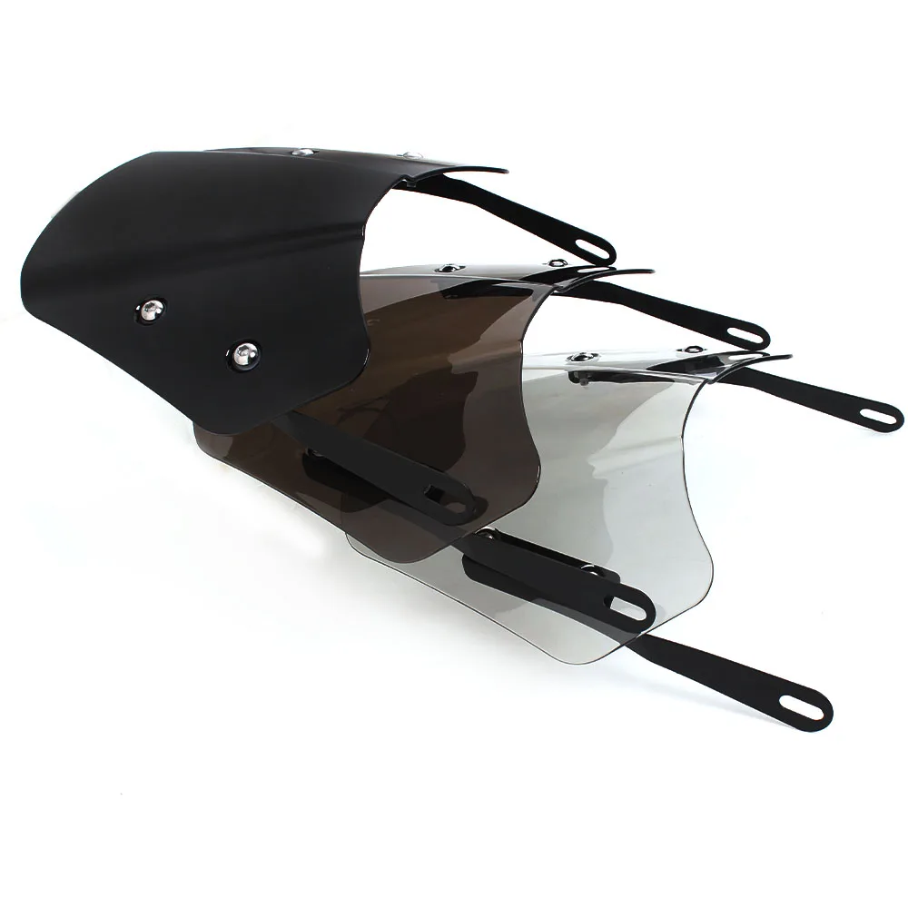 4-7 "Parabrezza Deflettore Parabrezza Carenatura Faro Strumento Visiera Per Harley Yamaha Cafe Scrambler Royal Gn Cg 125