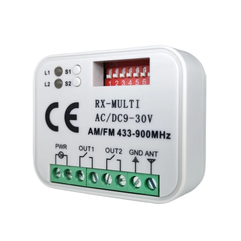 Rx Multi Ricevitore 300-868Mhz Multi Frequenza Compatibile Multi Brand Garage Telecomando