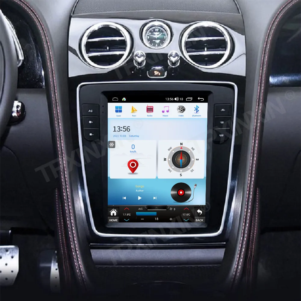 Per Bentley Flying Spur 2012-2019 8 + 256G Carplay Wifi Autoradio Lettore Tesla Style Navigazione Verticale Audio