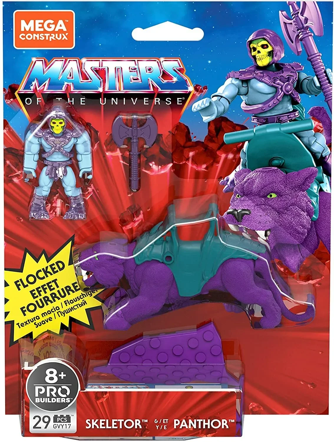 Mega Construcx 29 Pezzi Masters Of The Universe Skeletor E Floccato Pantor Set