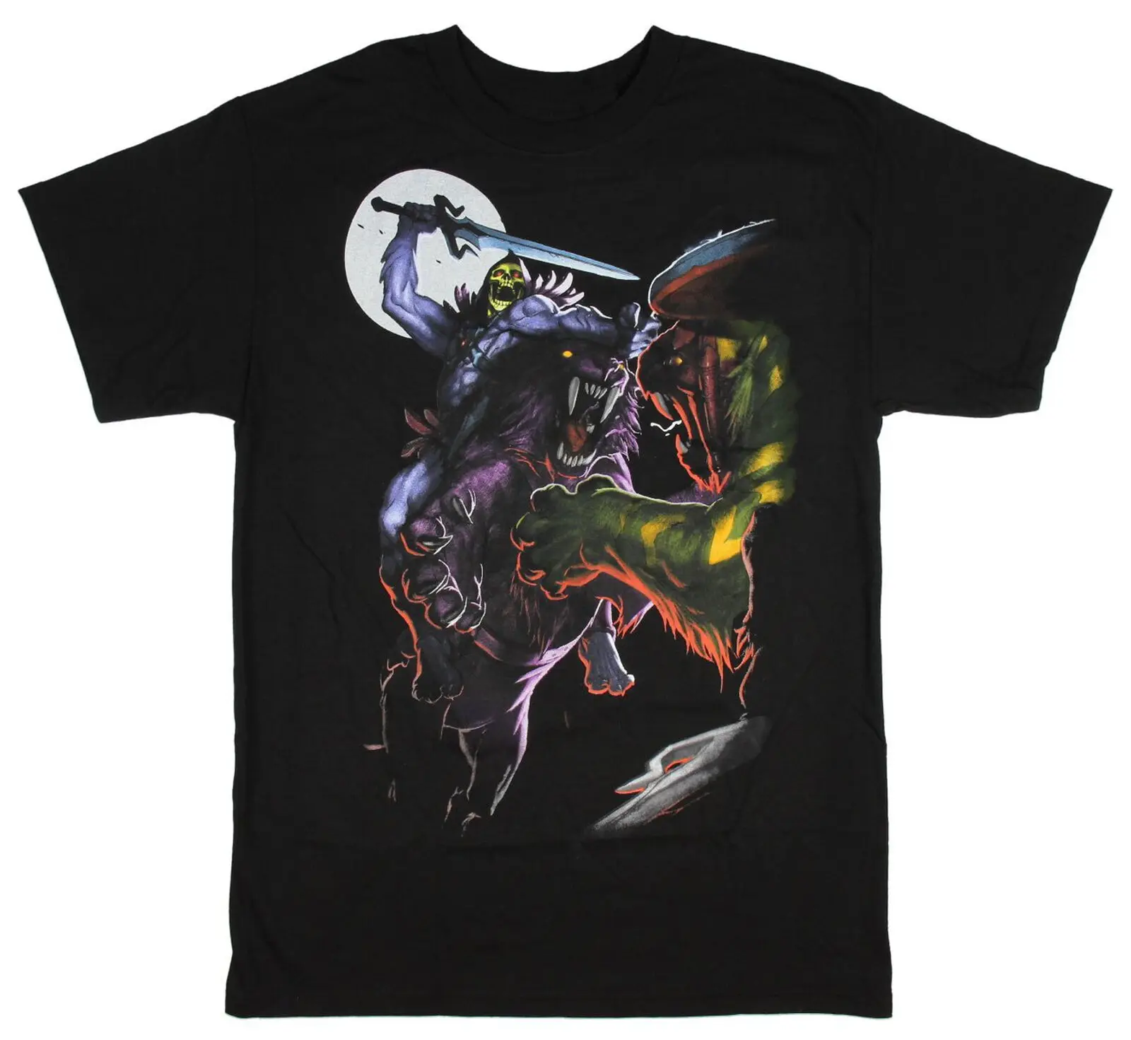 Masters Of The Universe Skeletor Pantor Battle T-Shirt Per Adulti-Fantasy, Scienc Maniche Lunghe O Corte