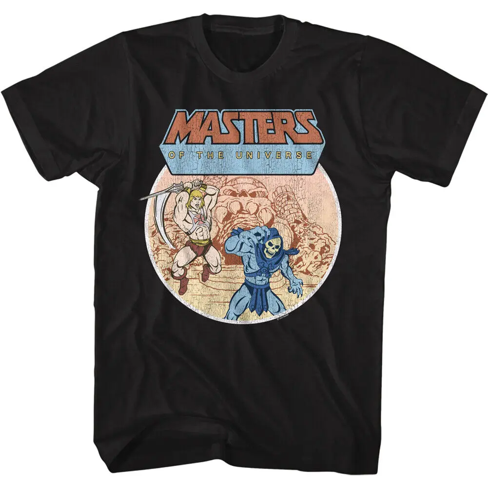 T-Shirt Da Uomo He-Man Masters Of The Universe He-Man & Skeletor Battle