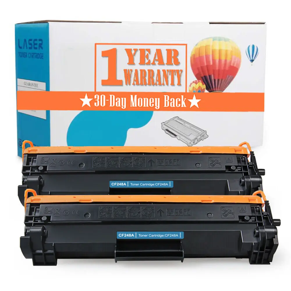 2Pk Per Cartuccia Toner Hp 48A Cf248A Laserjet Pro M15W M16A Mfp M28W M28A M29W