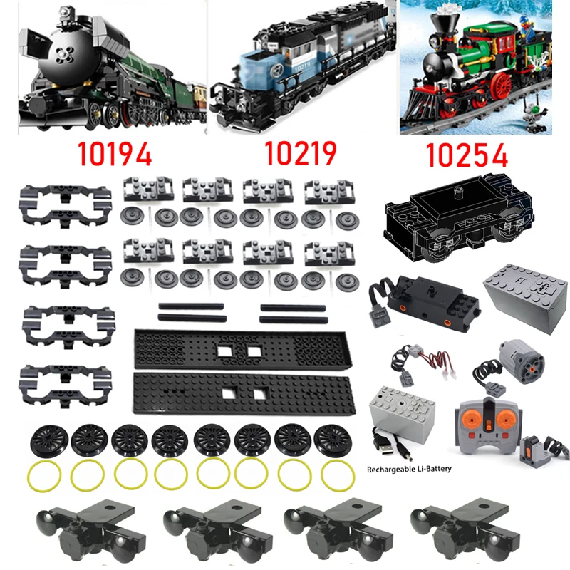 Telecomando Moc 8879 8884 Motore 8882 2878 Tuta Da Treno Per 10219 10254 10194 75955 Mattoni Da Costruzione Set Di Funzioni Di Alimentazione Rc