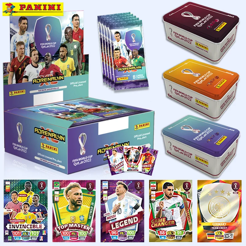 Qatar Football Star Card Collection Panini Adrenalyn Premium Xl Gold Silver Cards Top Masters Soccer Figure 2022 Fifa
