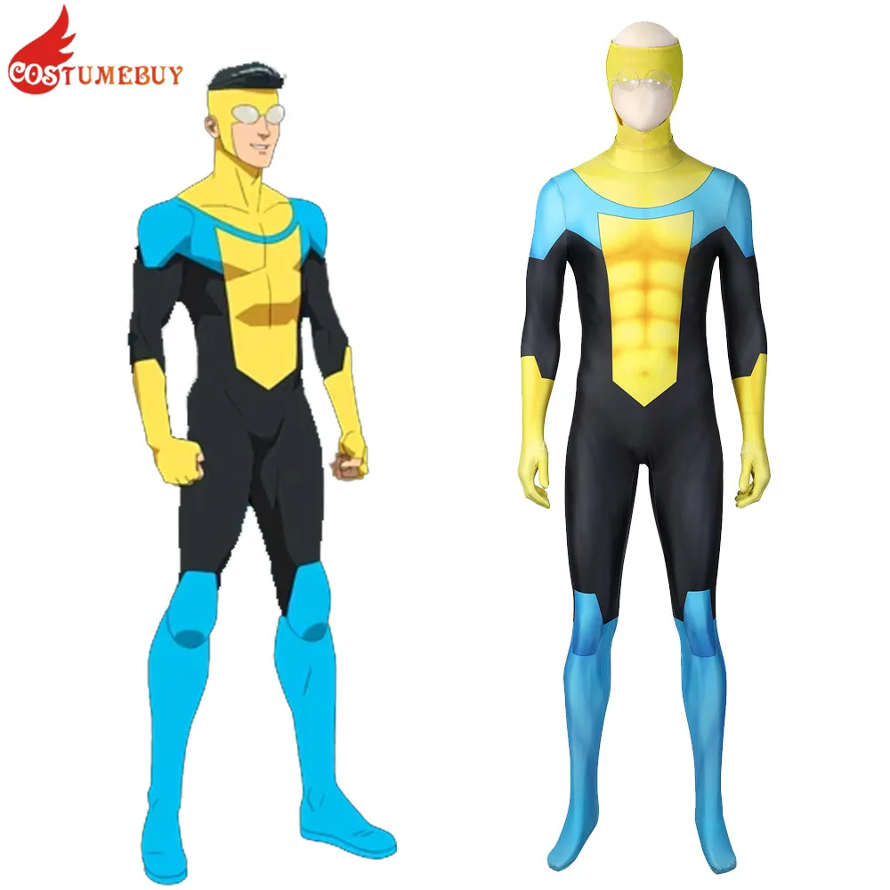 Indistruttibile Animation Mark Grayson Young Hero Costume Cosplay Tute Per Studenti Adulti Halloween Party Super Hero Body