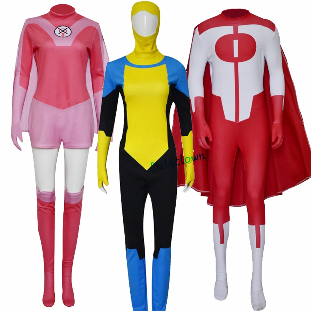 Anime Indistruttibile Mark Grayson Grayson Omni Man Eve Costume Cosplay Uomo Tuta Tuta Halloween Carnival Party Suit Zentai