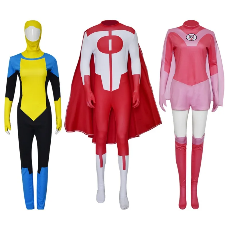 Anime Indistruttibile Mark Grayson Grayson Omni Man Eve Costume Cosplay Uomo Tuta Tuta Halloween Carnival Party Suit Zentai
