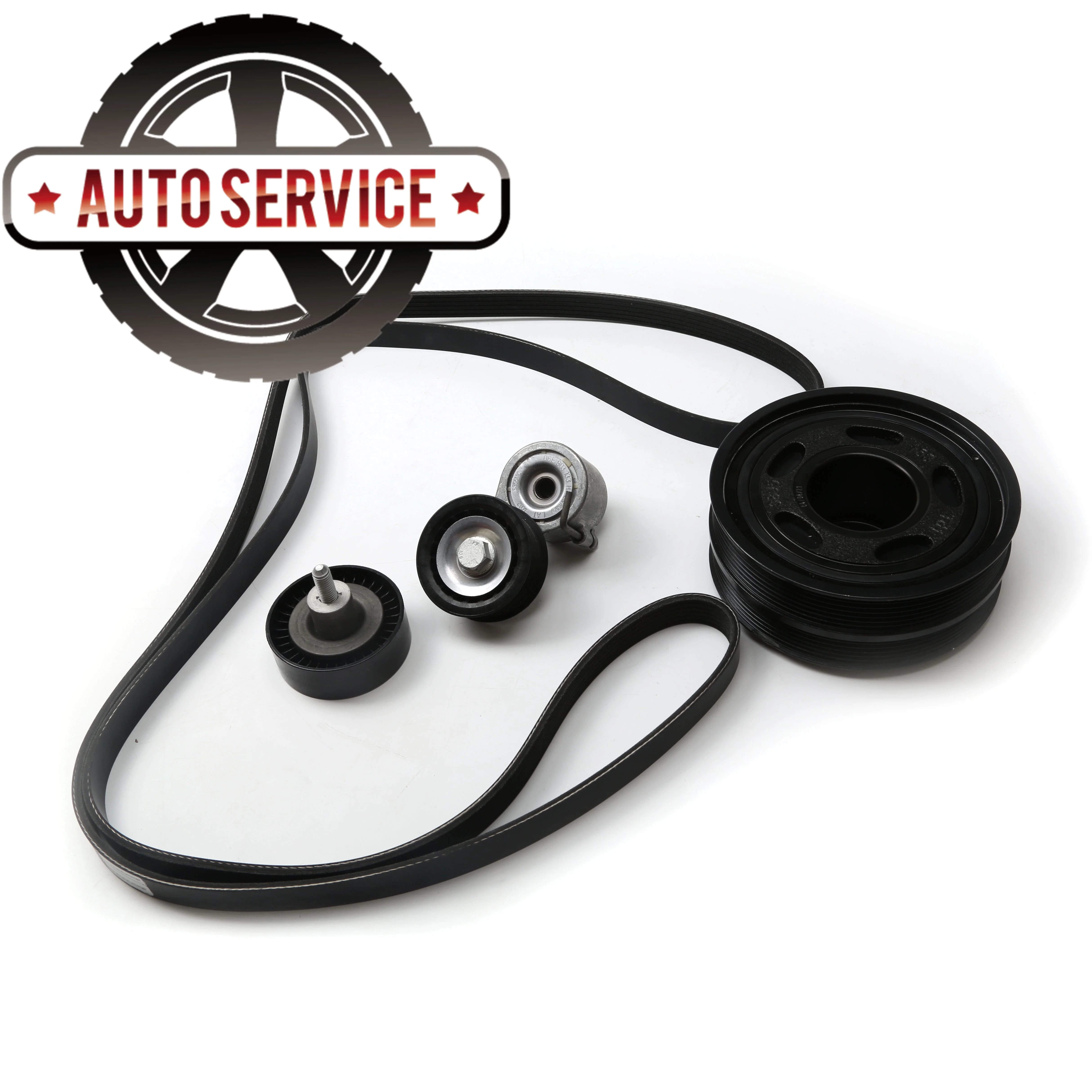 06 E903341 077903137H Multi-Wedge Albero Motore Puleggia Tendicinghia Kit Fasatura Per Audi Q7 3.0 Tfsi Volkswagen Touareg 7P