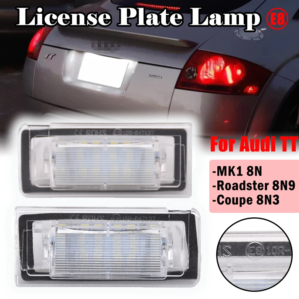 2 Pz Led Targa Luci Per Audi Tt 8N Mk1 Audi Tt Roadster 8 N9 Audi Tt Coupe 8 N3 Numero Lampade Accessori Auto