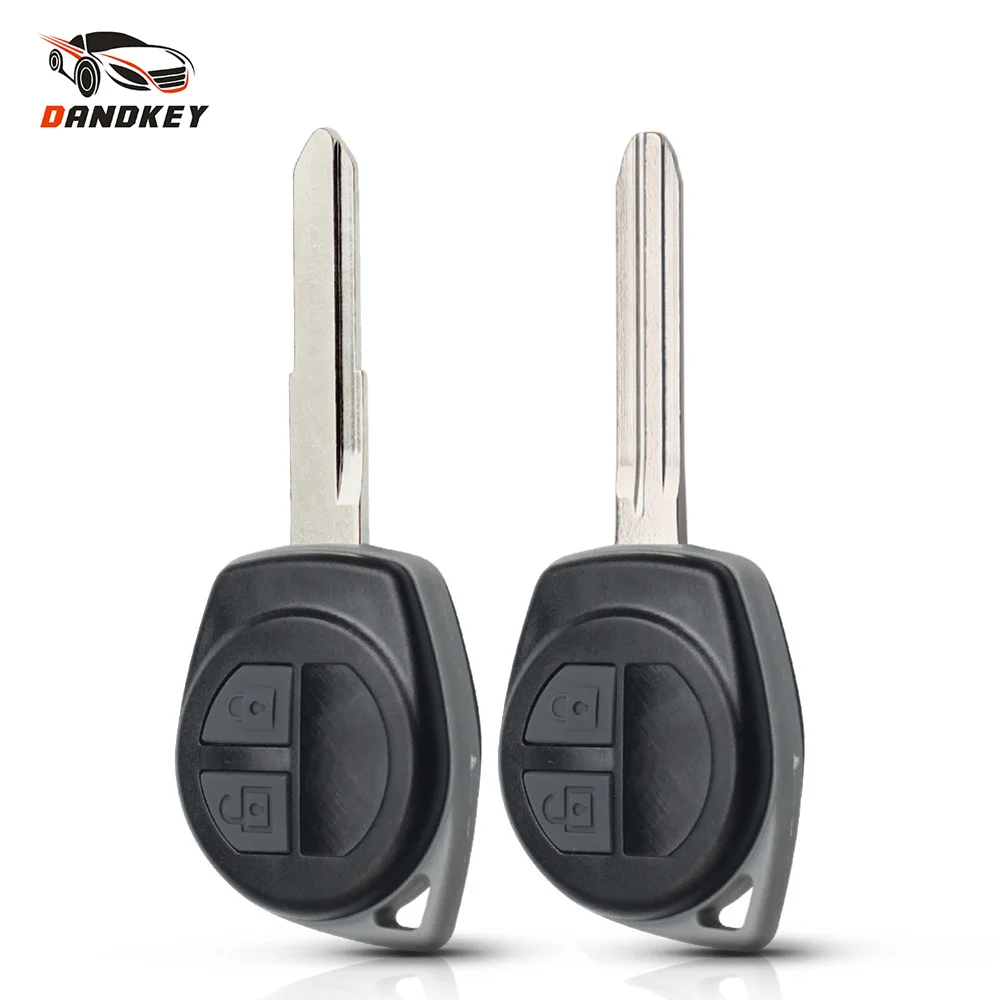 Dandkey 2 Pulsanti Portachiavi Con Telecomando Per Auto Shell Fob Per Suzuki Sx4 Swift Grand Vitara Sostituzione Coperchio Chiave Vuota Con Pulsantier