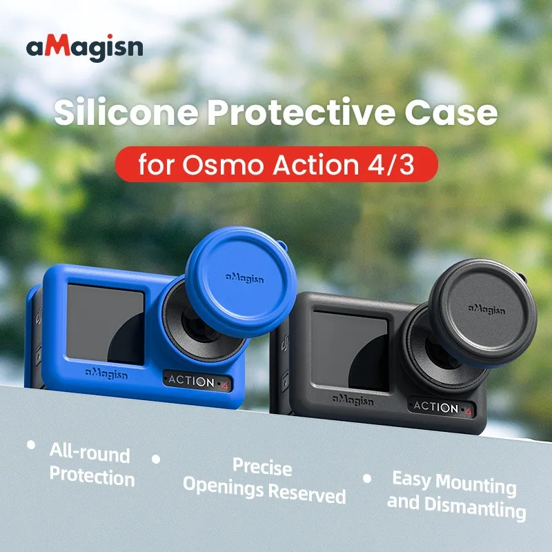 Custodia Protettiva In Silicone Soft Shell Accessorio Per Fotocamera Sportiva Per Dji Osmo Action 4/3