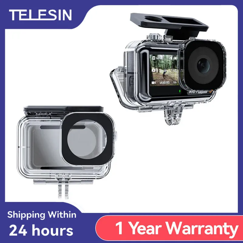 Custodia Impermeabile Per Action Cam Telescopin 45M Per Dji Action 3 4 Custodia Subacquea Per Accessori Dji Osmo Action 3 4