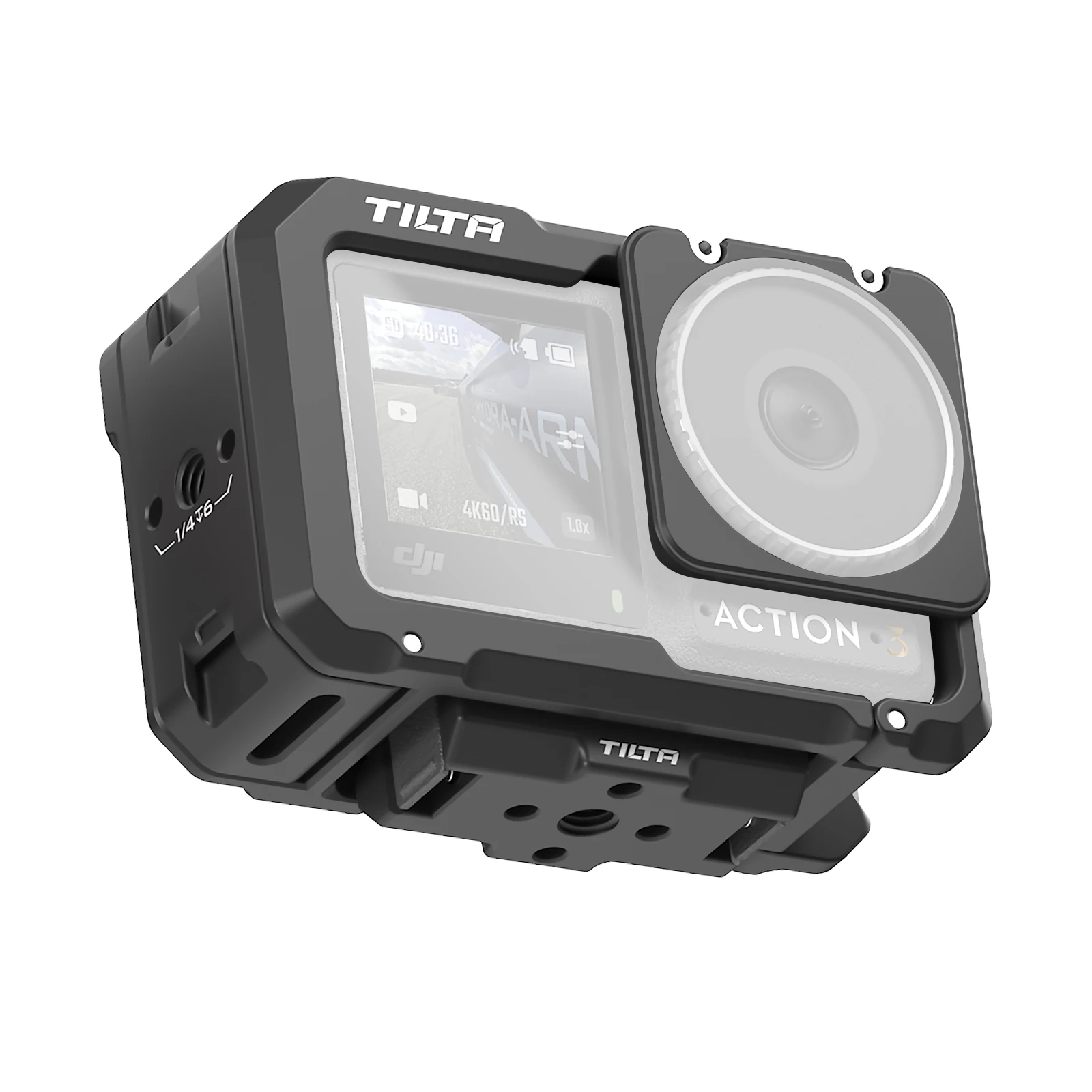 Tilta Ta-T40-A Dji Osmo Action 3 Dji Osmo Action 4 Full Camera Cage Titanio Grigio Nero Rosa Tattico Grigio