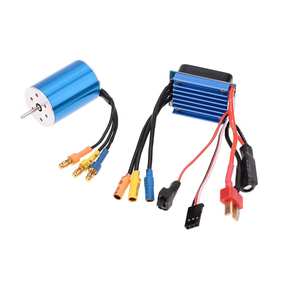 Surpass Hobby 2435 Motore Brushless Sensorless 4800Kv Con Set Combinato Esc Brushless 25A Per Auto 1/16 1/14 Hsp Hpi Tamiya Rc