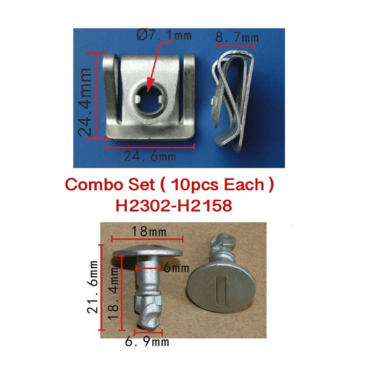 20 Pz 10Set Motore Splash Guard Vite Clip + Dado Set Adatto Per Vw Audi Seat Skoda 8 D0805121, 8 D0805960