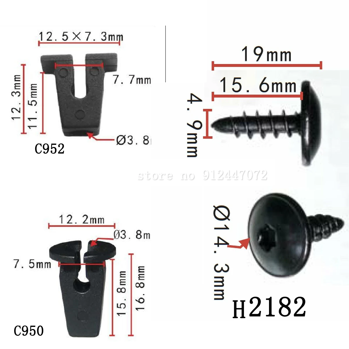 50/100X Oem Per Vw Audi Fender Liner Autofilettante T25 Torx Screw Muslimate
