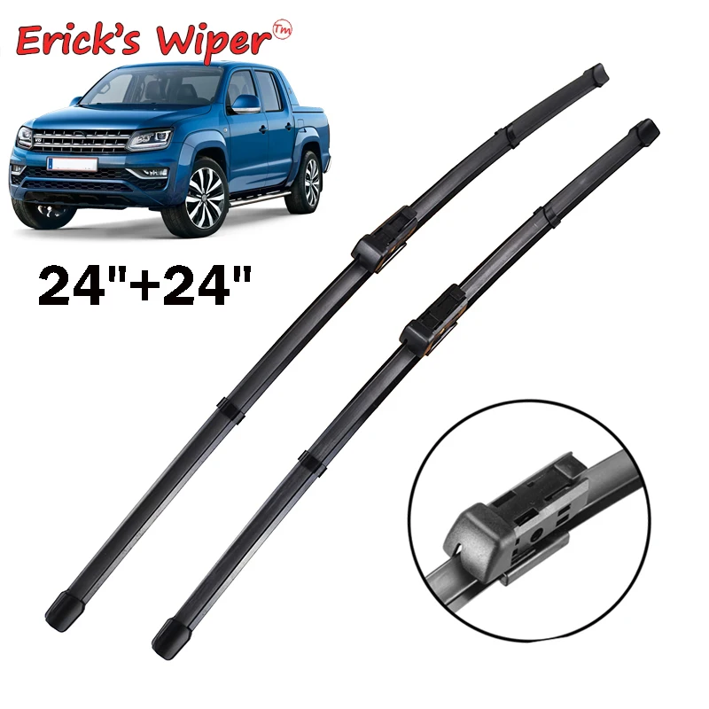 Spazzole Tergicristallo Anteriori Erick'S Wiper Lhd Per Vw Amarok 2013 - 2021 Parabrezza Parabrezza 24 ''24'' (Non Tipo U)