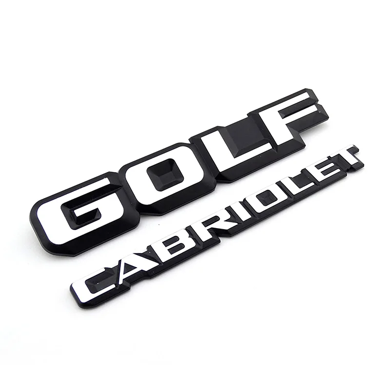 Per Vw Mk1 Plastica Golf Cabriolet Posteriore Tronco Coperchio Boot Badge Emblema Logo Sticker