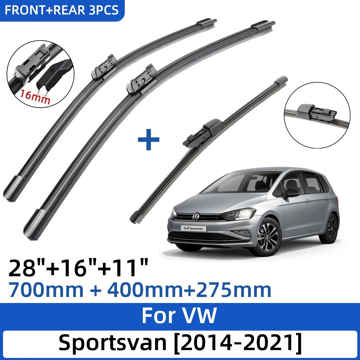 Per Citroen C4 Grand Picasso / C4 Picasso Mk1 2008-2013 30 "+ 30" + 14 "Spazzole Tergicristallo Anteriore Posteriore Parabrezza Finestra