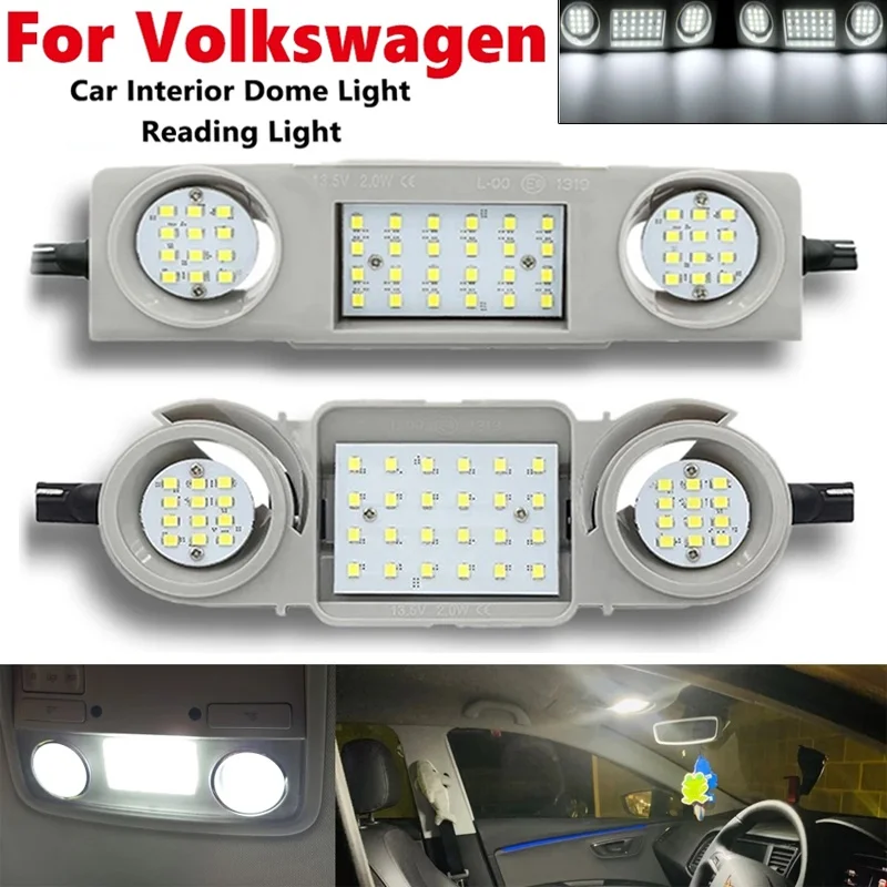 Led Car Interior Dome Roof Lights Per Vw Golf Passat Jetta Scirocco Tiguan Touran Cc B6 B7 3C Golf 4 5 6 Plus Jetta 1 K2 Octavia