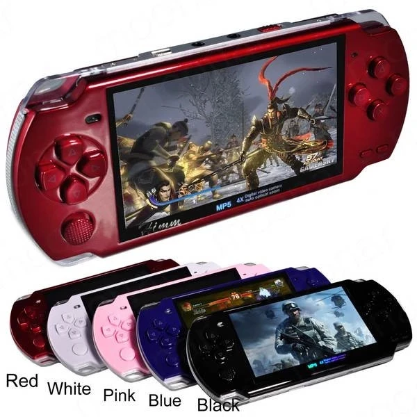 Giochi 5000 Integrati Gratuiti, 8Gb 4.3 Pollici Pmp Lettore Di Giochi Portatile Mp3 Mp4 Mp5 Player Video Fm Camera Console Di Gioco Portatile Bambini