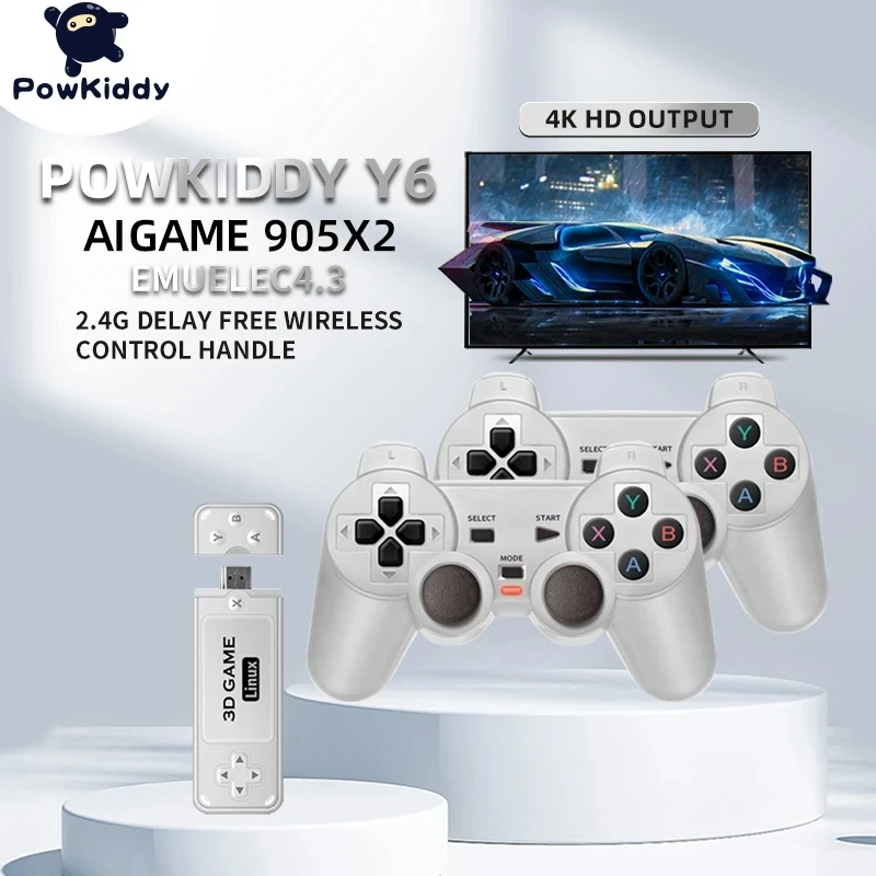 Hot Y6 Lettori Di Videogiochi Portatili Hd Controller Di Gioco Portatili Retrò Console Tv Gaming Stick 40 Emulatore 10000 + Giochi