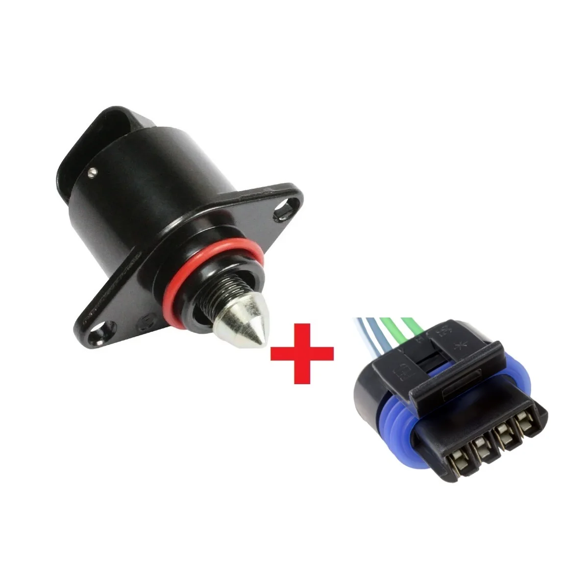 Controllo Aria Inattiva (Iac) Modulo Valvola Motore + Connettore Per Harley-Davidson Dyna Softail Touring Twin Power 27658-06 / 2765806