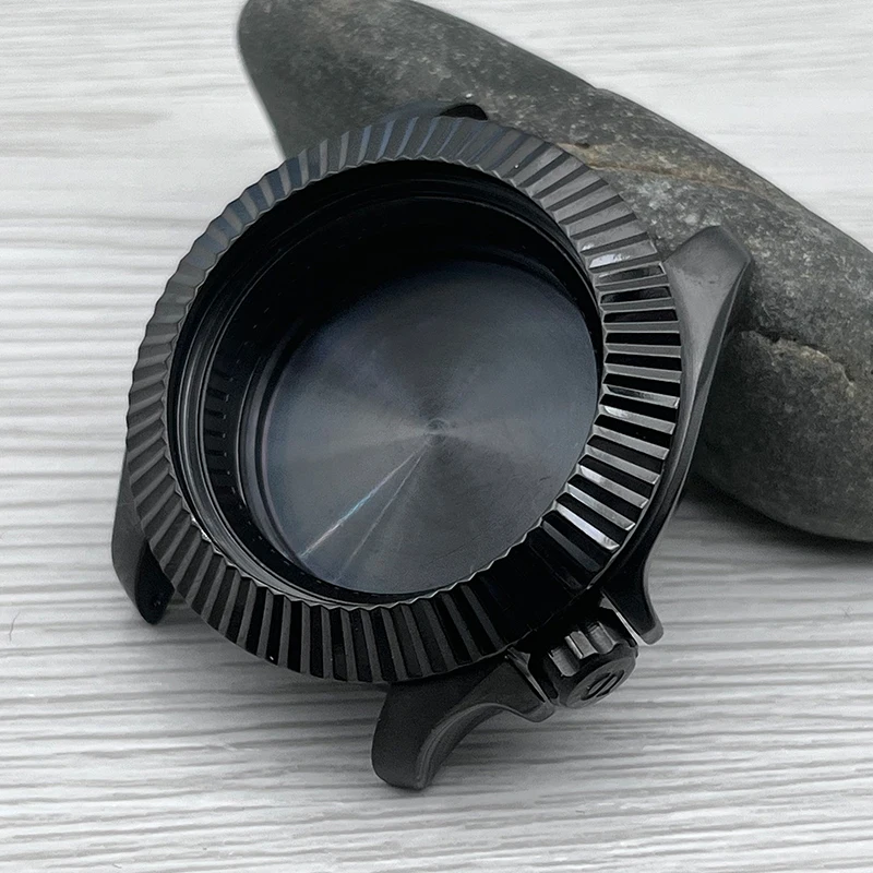 Mod Black Pvd Custodie Per Orologi Fashion Bezel Wave Case Back Fits Seiko Skx007 Skx009 Srpd Nh35 Nh36 Movimenti Riparazione Case Sostituire