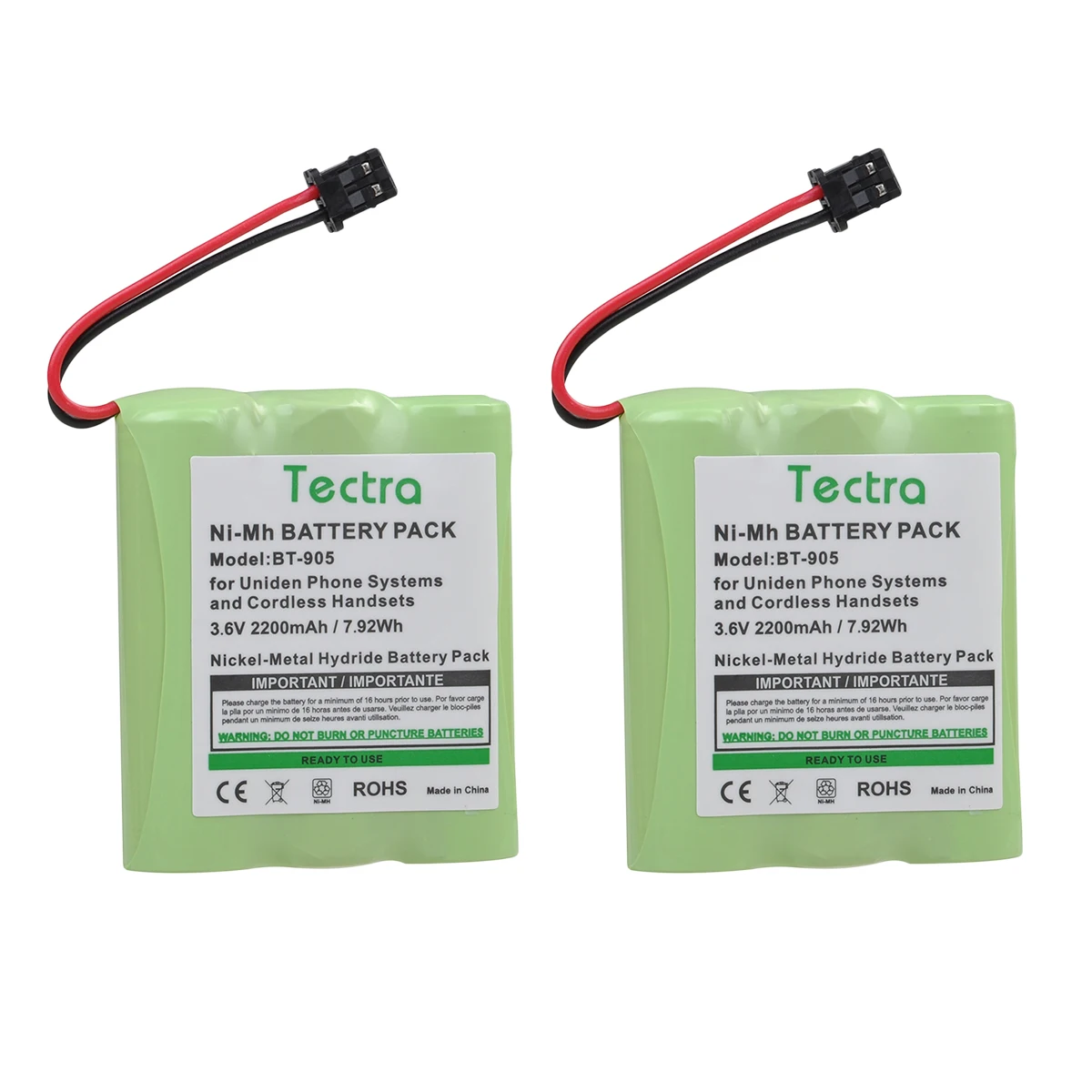 Bt-905 Bt905 Cordless Portatile Batteria Per Uniden Bt-Bt905 Bt800 Bt-1006 Panasonic P-P501 P-P508 At & T Telefono Senza Fili 200 24032