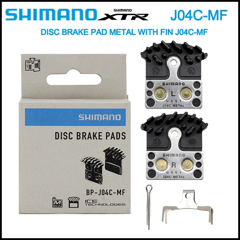 Shimano Metal Ice-Tech J04C Pastiglie Freno A Disco Per Shimano Xt Deore Slx Xtr M7000 M9000 M9020 M8000 S700
