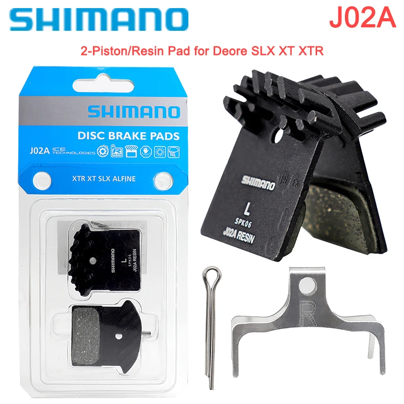 Shimano J02A Pastiglie Freno Per Mtb Bike Ice Technologies 2 Piston Resin Pads Per Deore Slx Xt Xtr M7100 M8100 M9020 Parti Originali