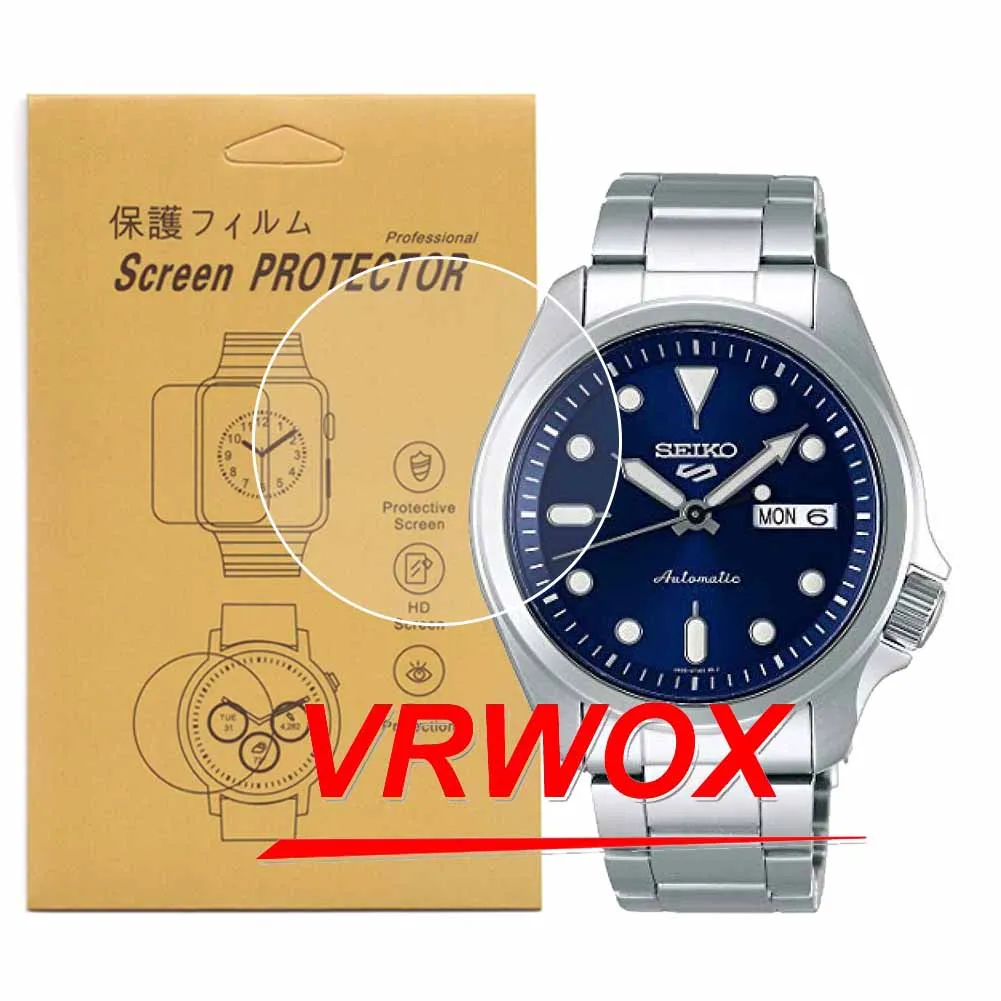3 Pz Per Seiko 5 Srpe53 Srpe51 Srpe55 Srpe57 Srpe58 Srpe67 Srpe61 Srpe63 Srpe65 Srpe69 Tpu Nano Pellicola Proteggi Schermo