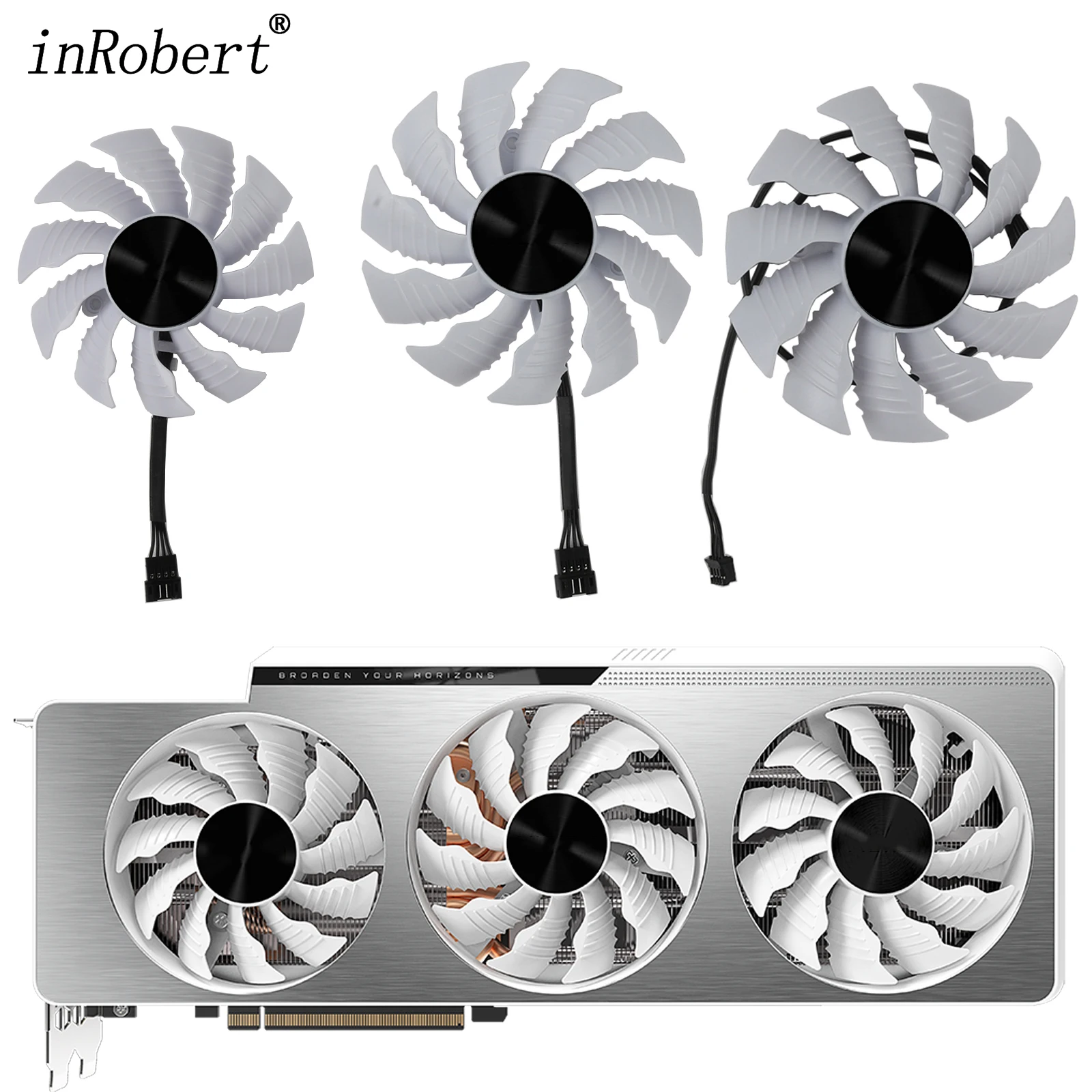 82Mm 87Mm Muslimatextx3080 3090 Ventola Grafica Per Gigabyte Rtx 3070 3080 Ti Rtx 3090 Vision Oc 3X Ventola Per Scheda Video Con Custodia