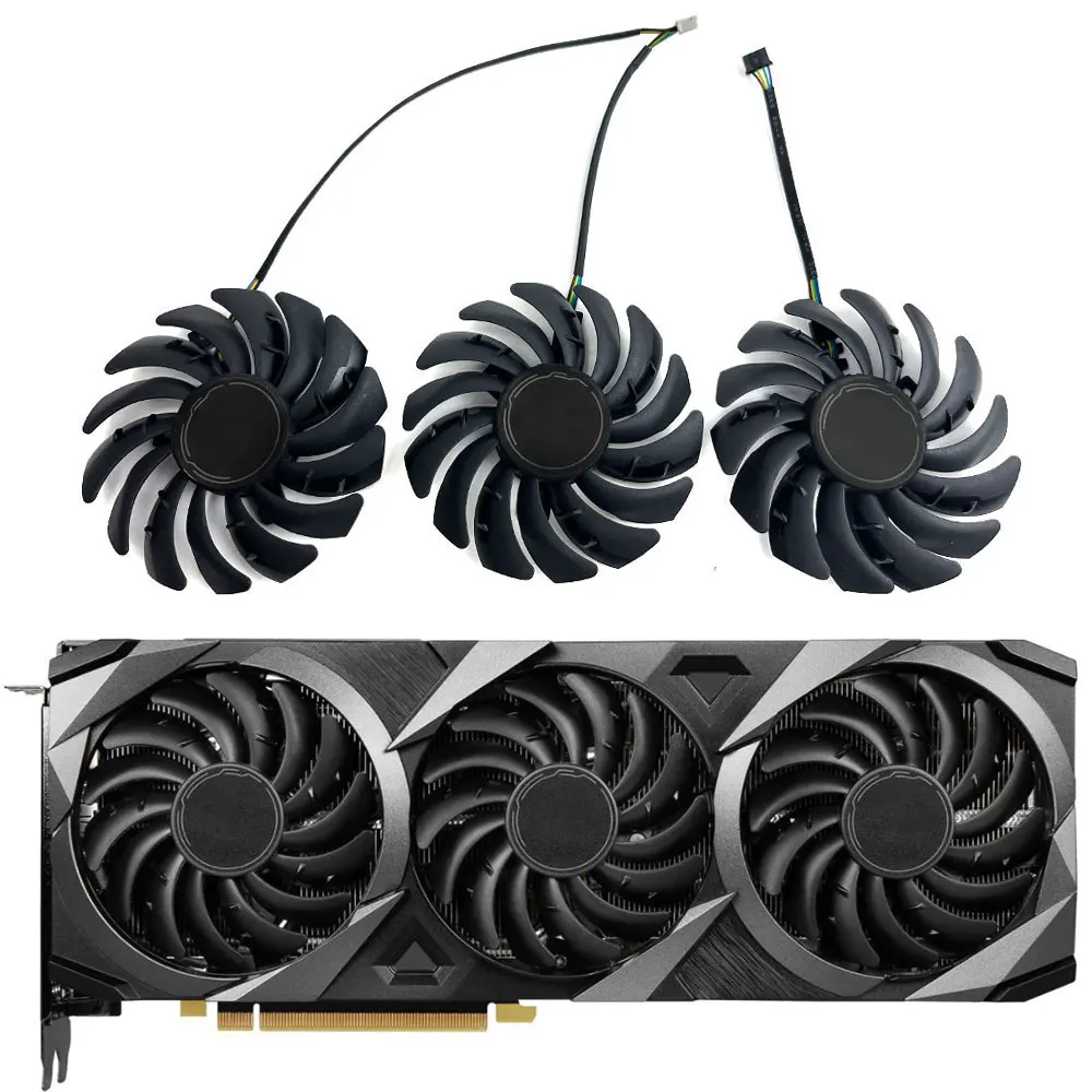 Nuova Ventola Muslimex Rtx 3070 Ventus 3X Gpu, Per Msi Rtx 3060 Ti, 3070, 3070 Ti, 3080, 3080 Ti, 3090 Ventus 3X Ventola Di Raffreddamento Della Sched