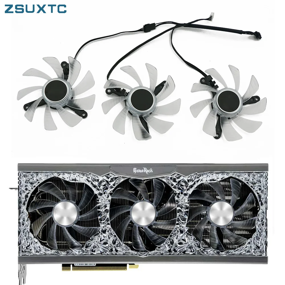 Th9215B2H-Pfc01 Rtx3080 Rtx3090 Sostituire La Ventola Della Scheda Video Per Palit Rtx 3090 3080 3070 3090 Ti 3070Ti Gamerock Ventola Grafica Di Raffr