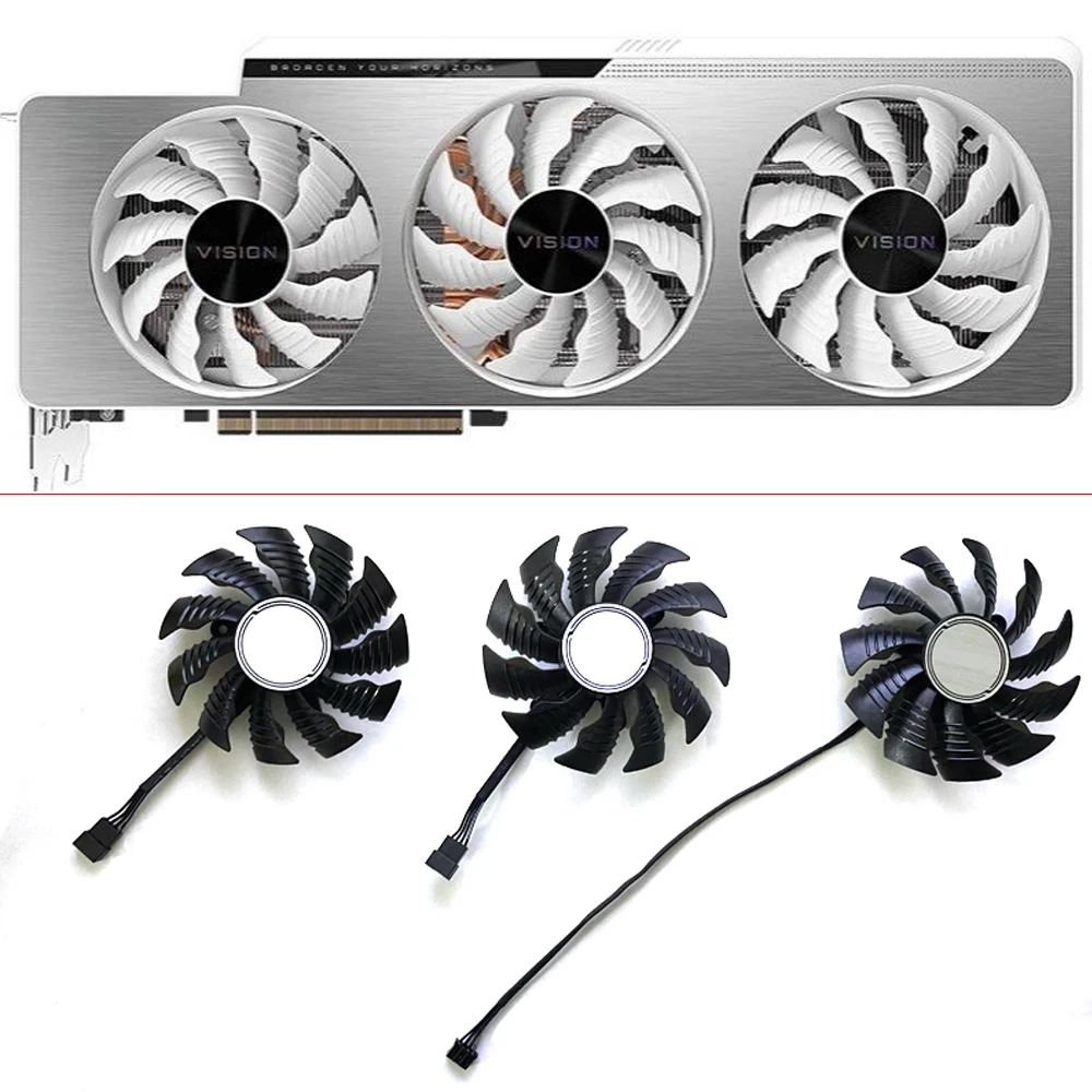 Ventola Di Raffreddamento 82Mm 87Mm 4Pin Pla09215S12H T129215Su Rtx3080 3090 Ventola Grafica Per Gigabyte Rtx 3070 Ti Rtx 3080 Vision Oc 3X