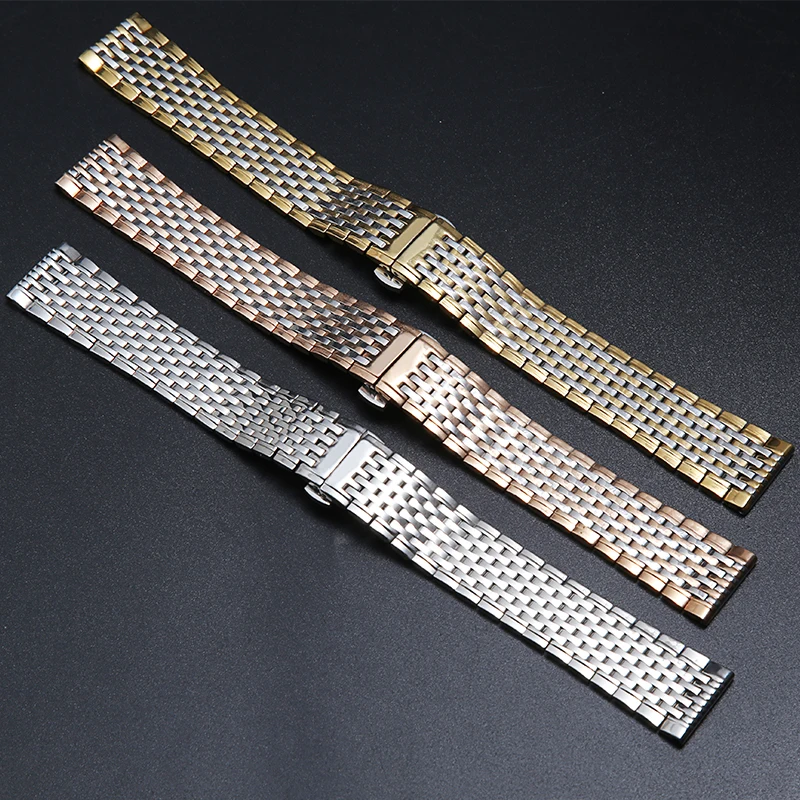 Classico 13 14 18 16 20Mm Cinturino In Acciaio Inossidabile Per Longines L4 La Grande Classique Bracciale Da Polso Argento Oro Con Logo