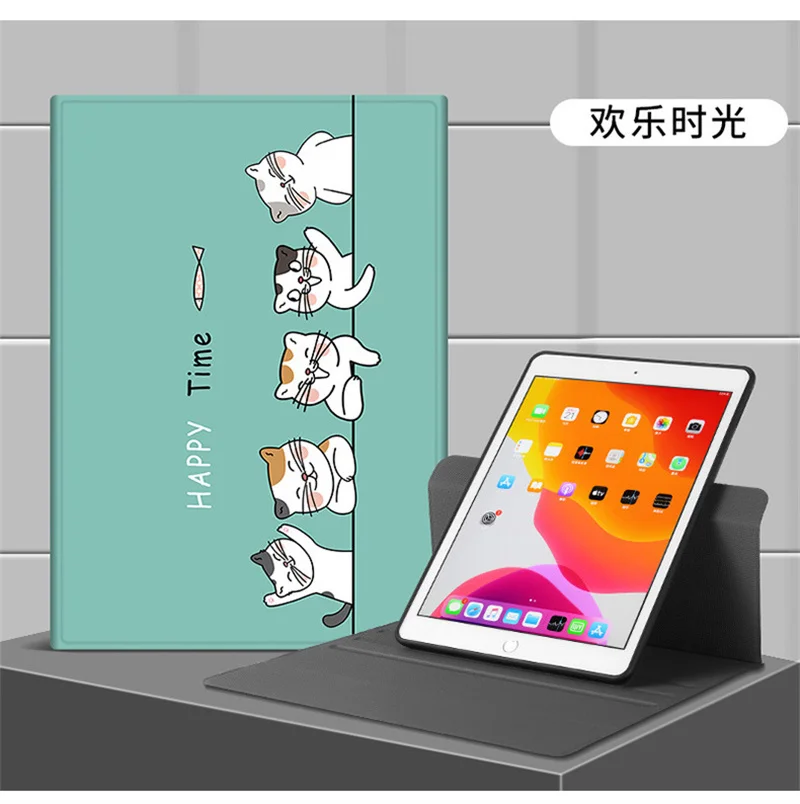 360 Custodia Girevole Per Ipad 10.2 Ipad 7 8 9 Th Gen Ipad 5 6 Th 9.7 Air 1/2 Ipad 2 3 4 Air 4 Generation 2020 Smart Tablet Case