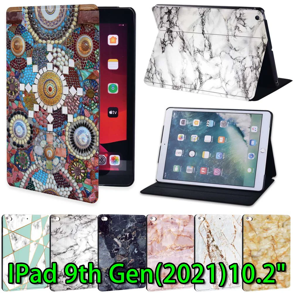 Per Ipad 10.2 Pollici Custodia 2021 Custodia Smart Tablet In Pelle Per Apple Ipad 9 ° Generazione Funda Ipad 9