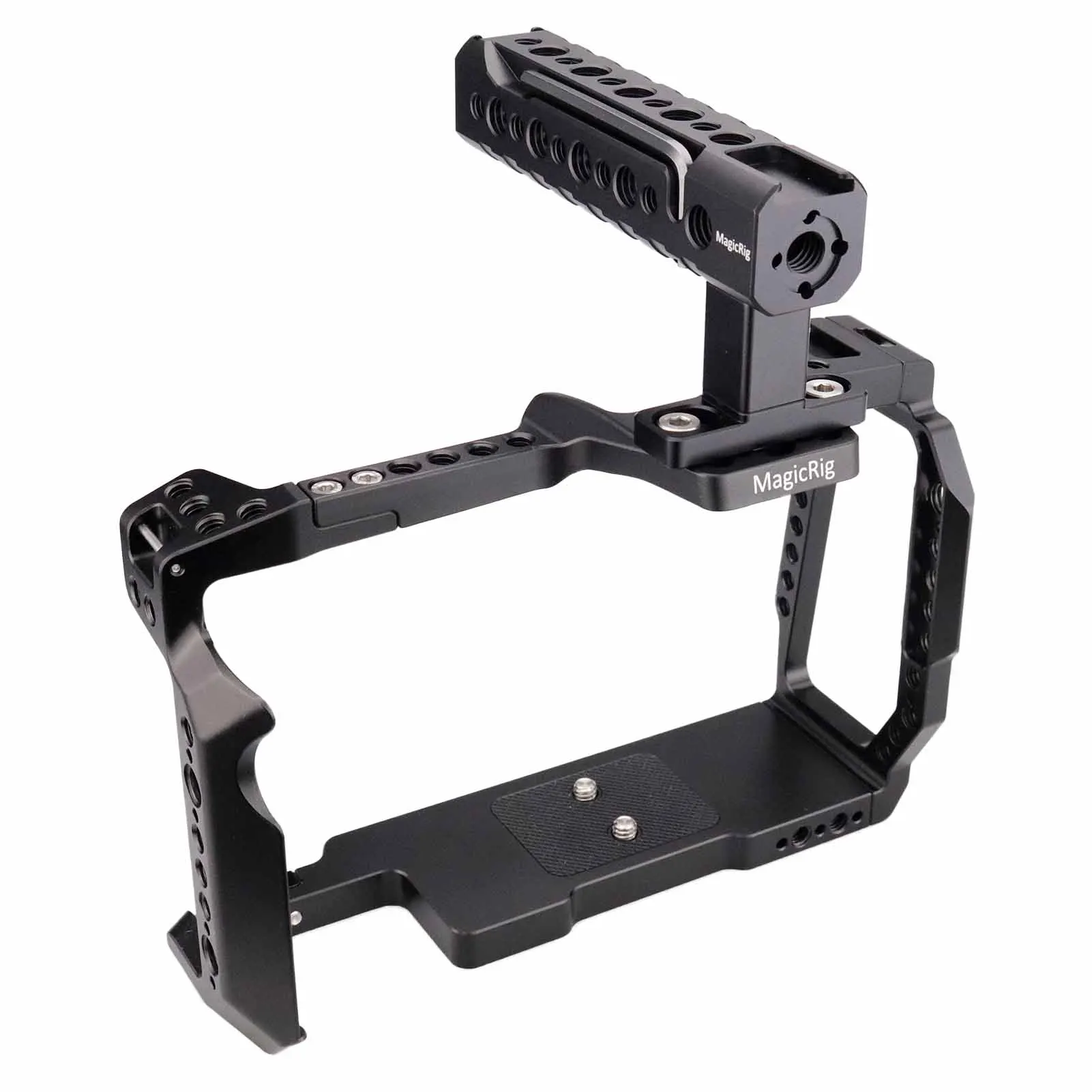 Magicrig Camera Cage Kit Per Bmpcc 6K Pro / G2, Con Impugnatura Superiore Per Blackmagic Design Pocket Cinema Camera 6K Pro / G2