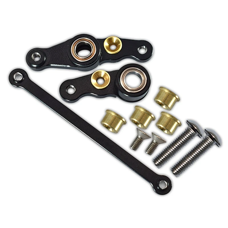 Componenti Dello Sterzo In Metallo Gruppo Sterzo Per Tamiya Df01 Ta01 Ta02 M1025 Hummer Rc Aggiornamenti Per Auto Accessori Per Parti