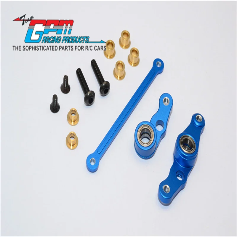 Gruppo Sterzo In Lega Gpm-1Set Per Aggiornamento Tamiya Df01/Ta01/Ta02/M1025 Hummer Rc